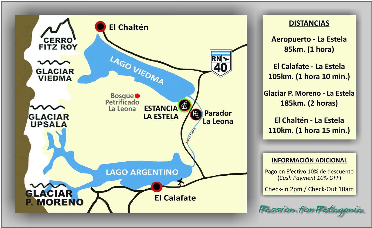 Estancia La Estela Lago Viedma ภายนอก รูปภาพ